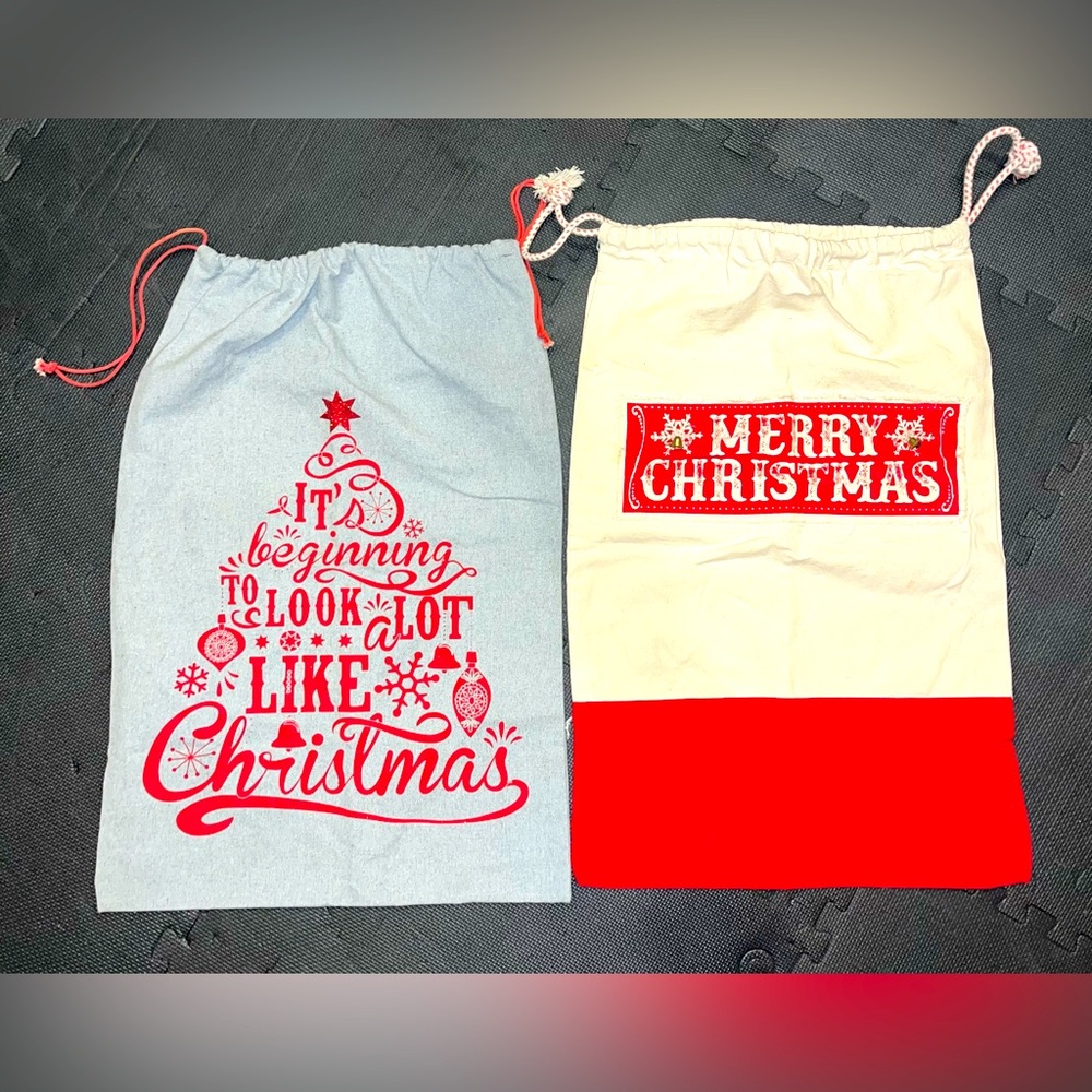 Canvas Santa Sacks